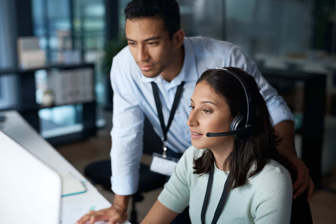colleagues working together