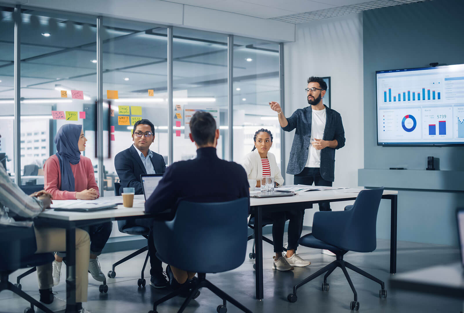 people in a meeting room